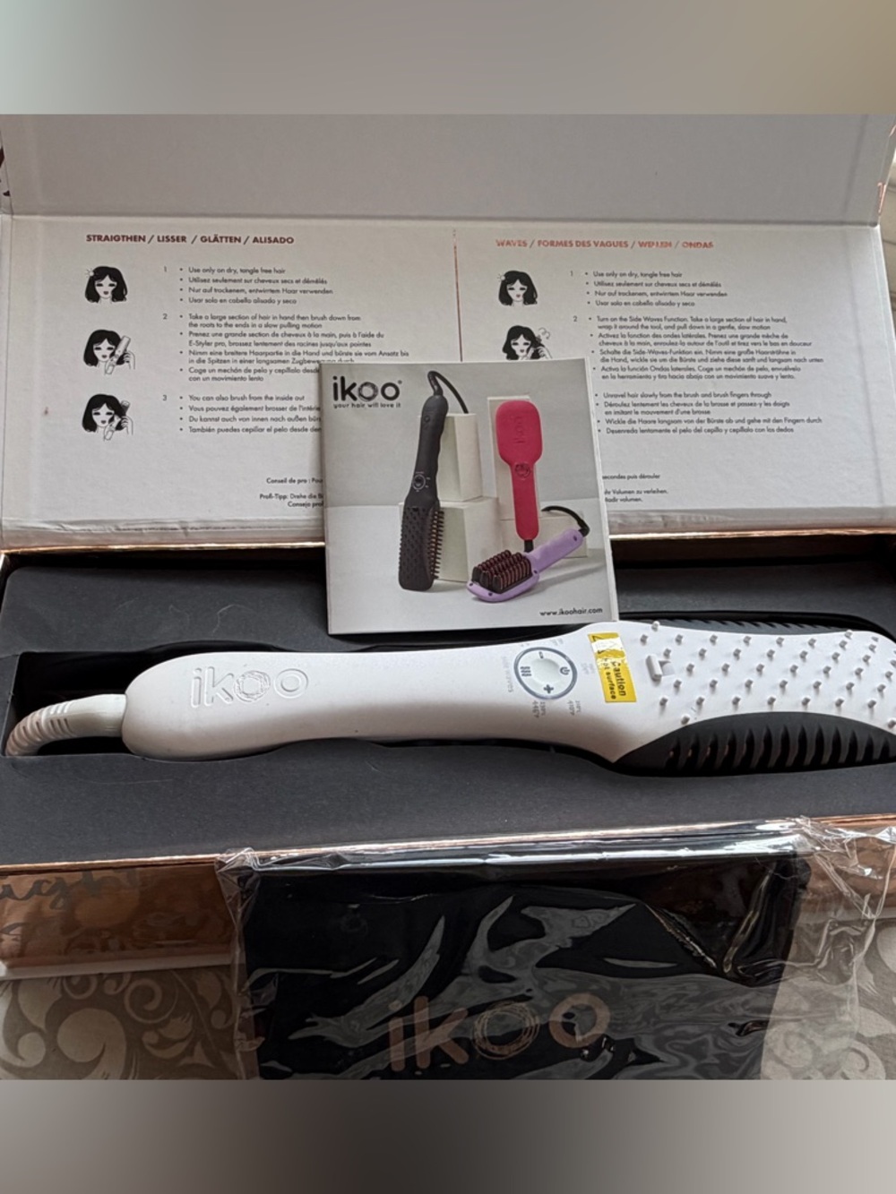 E-Styler Pro:White Ceramic Heated Straightening Brush for Women Hair - Picture 2 of 8
